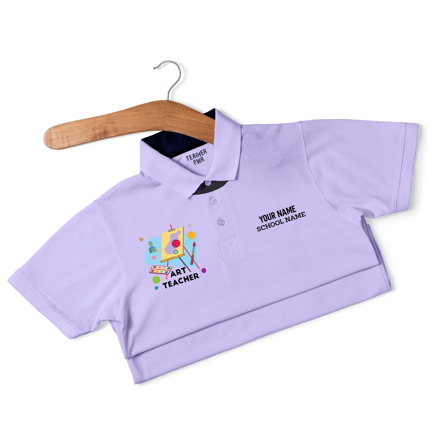 Art Teacher - Personalized Unisex Polo T-shirt - Image 3