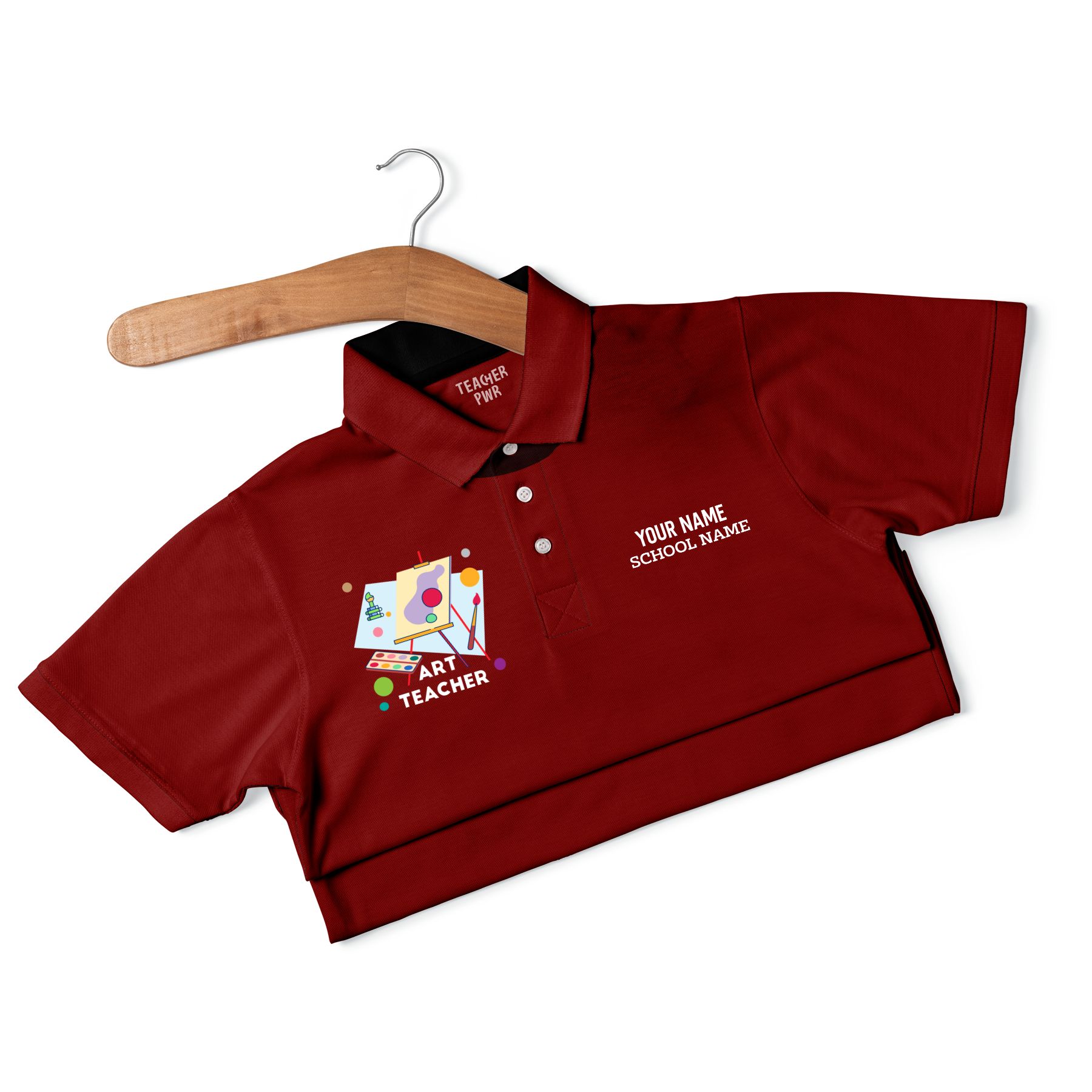 Art Teacher - Personalized Unisex Polo T-shirt - Image 4