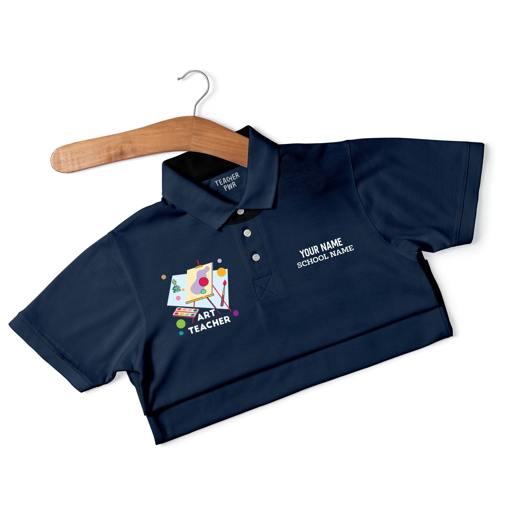 Art Teacher - Personalized Unisex Polo T-shirt - Image 5