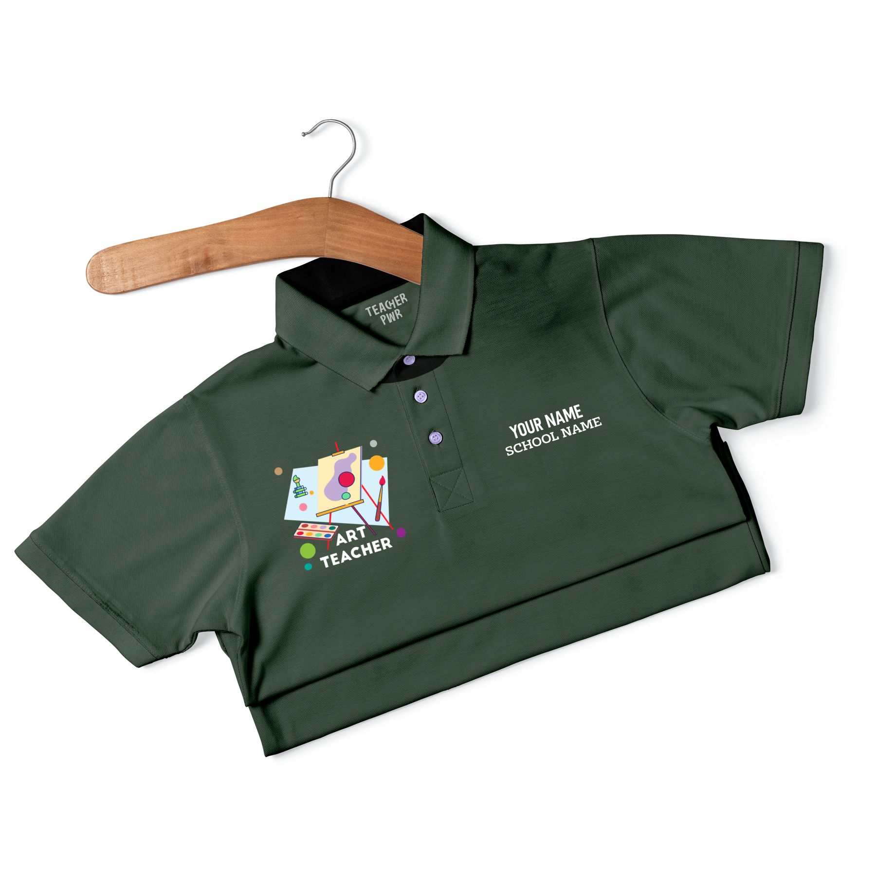 Art Teacher - Personalized Unisex Polo T-shirt - Image 6