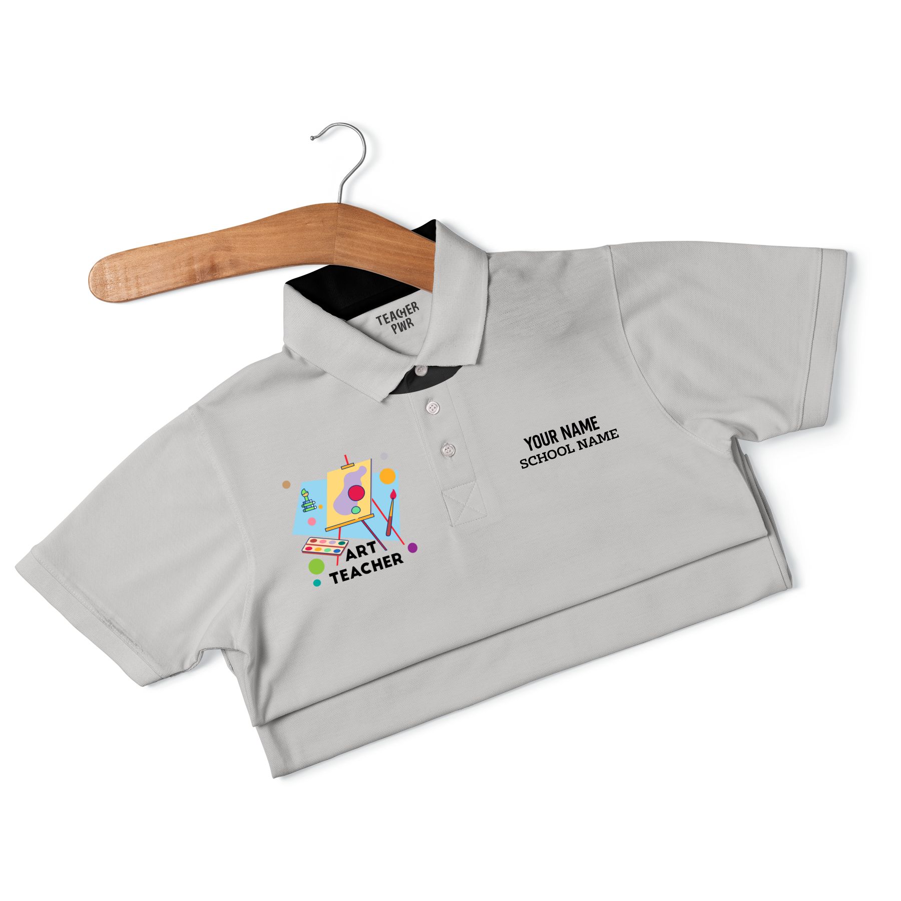 Art Teacher - Personalized Unisex Polo T-shirt - Image 8