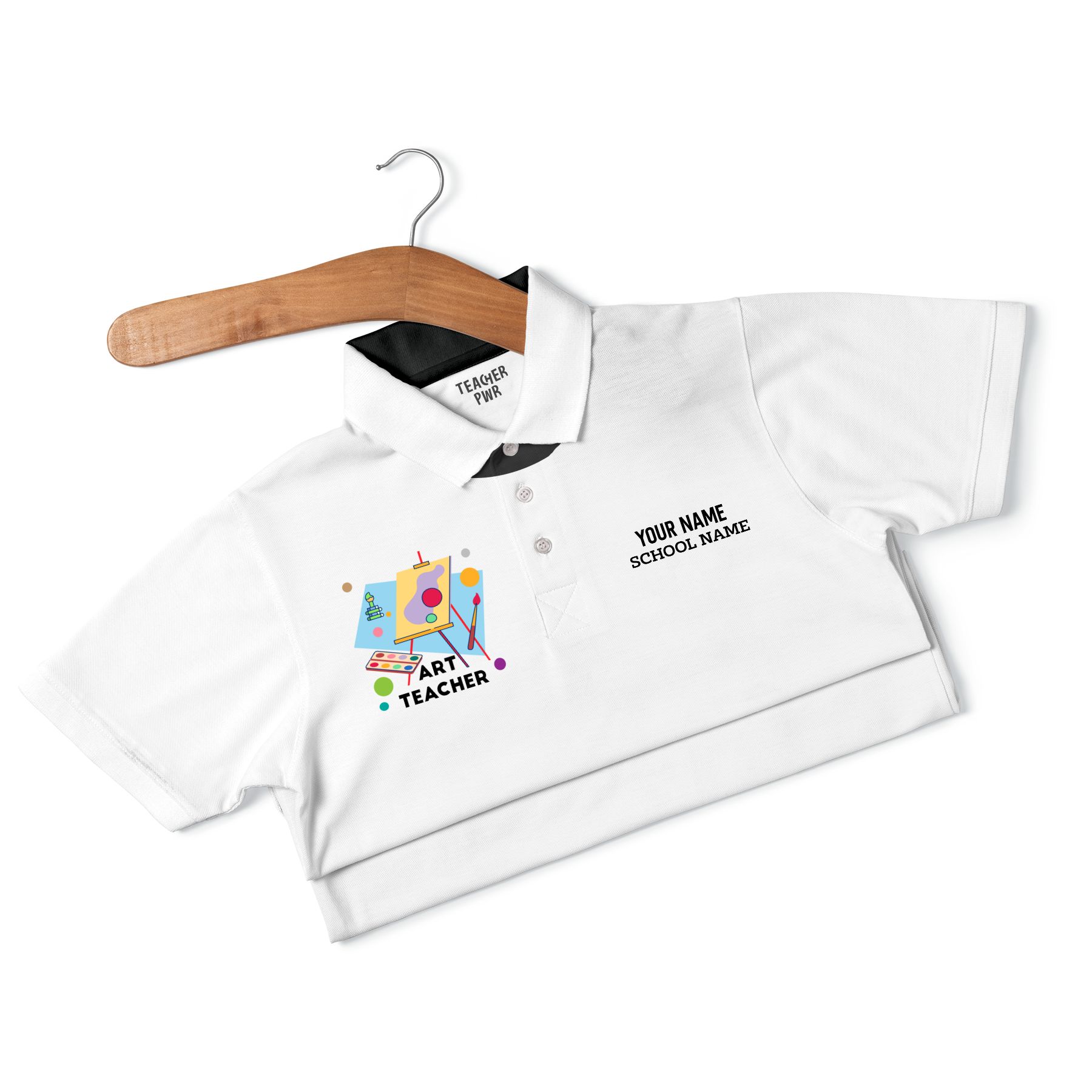 Art Teacher - Personalized Unisex Polo T-shirt - Image 9