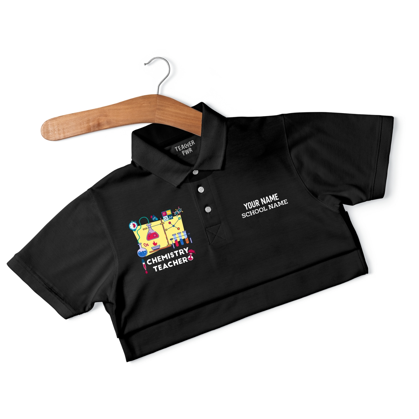 Chemistry Teacher - Personalized Unisex Polo T-shirt - Image 4