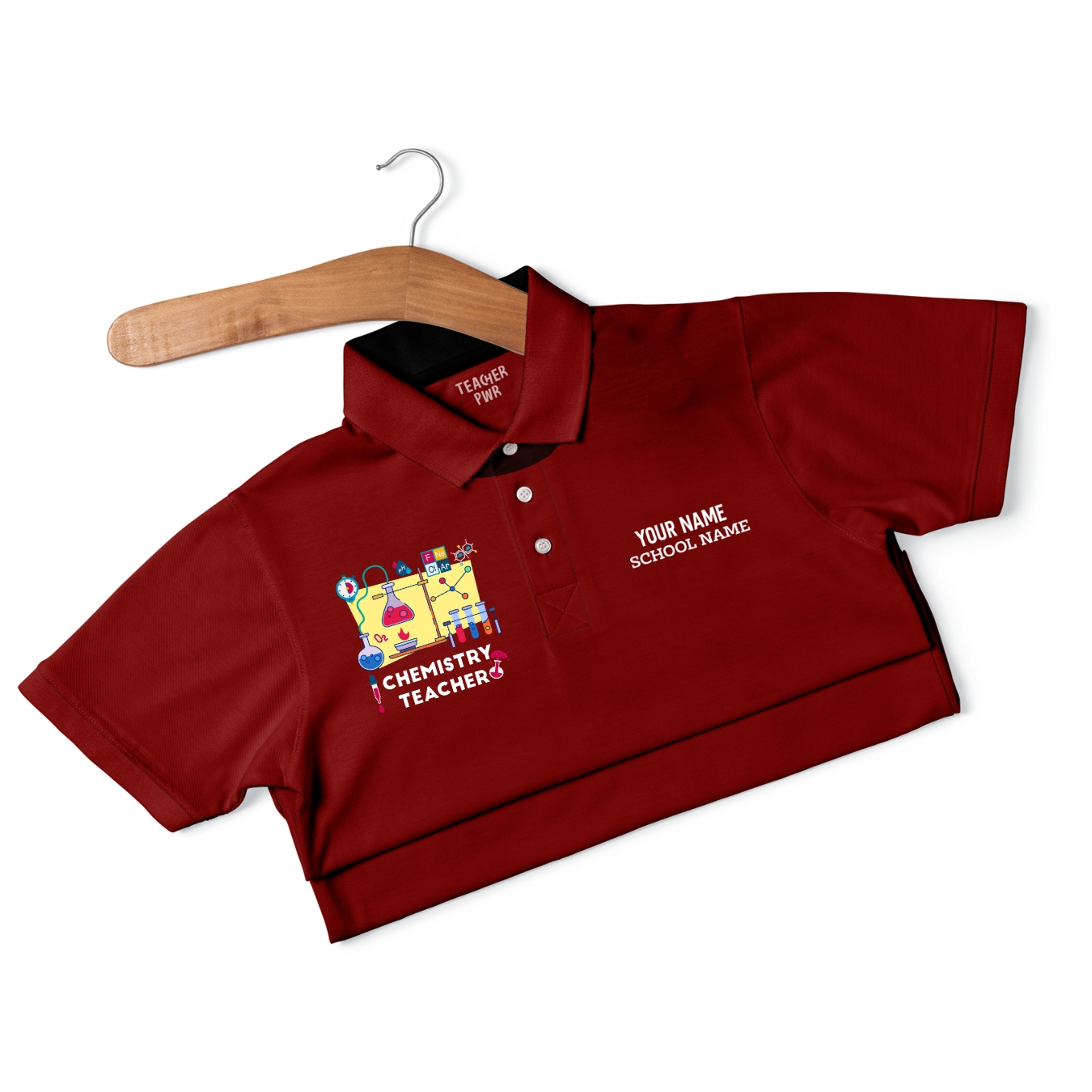 Chemistry Teacher - Personalized Unisex Polo T-shirt - Image 6