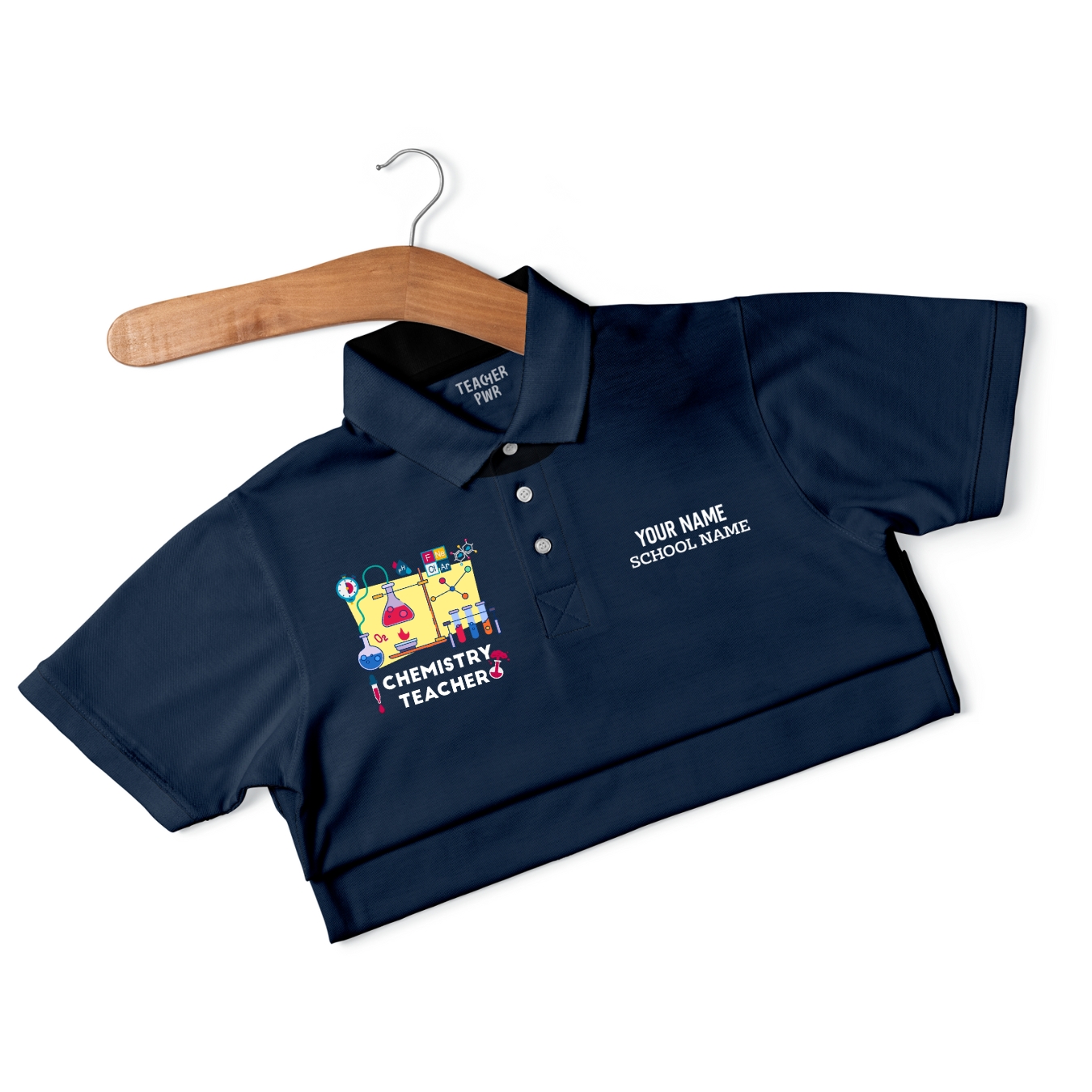 Chemistry Teacher - Personalized Unisex Polo T-shirt - Image 7