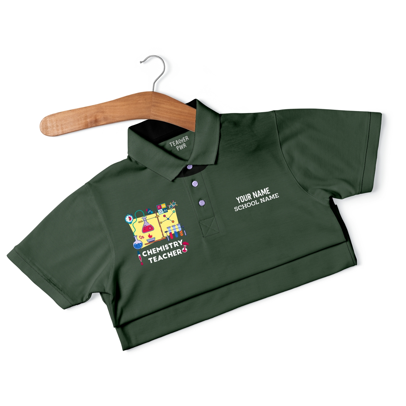 Chemistry Teacher - Personalized Unisex Polo T-shirt - Image 8