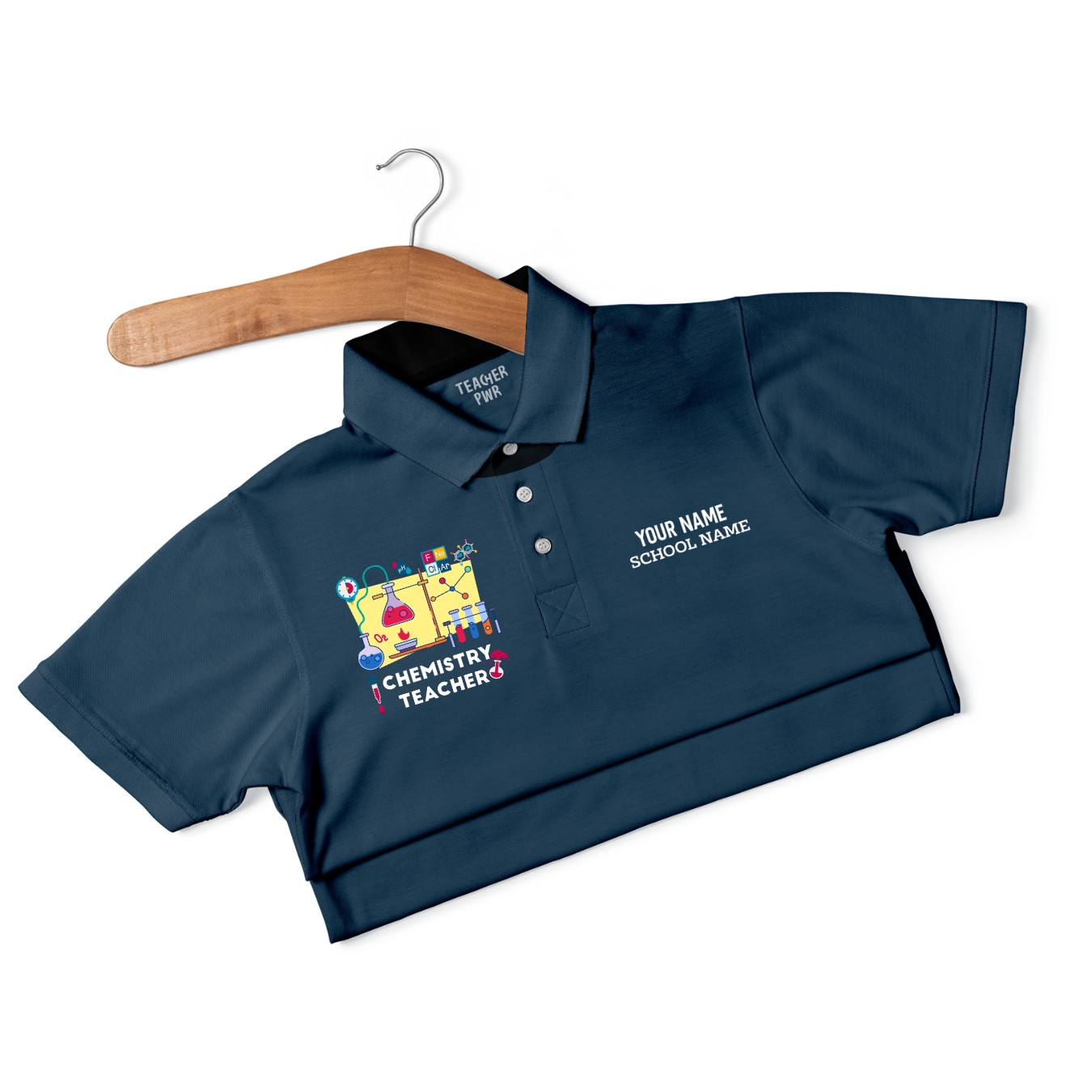 Chemistry Teacher - Personalized Unisex Polo T-shirt