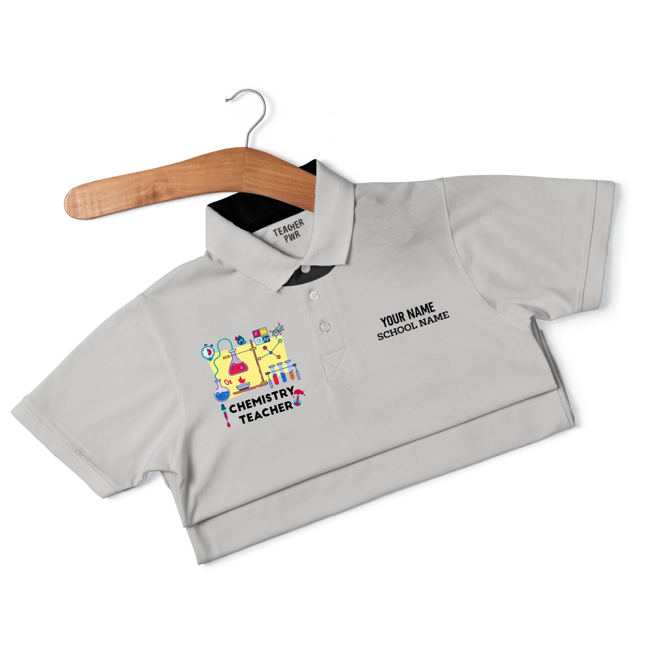 Chemistry Teacher - Personalized Unisex Polo T-shirt - Image 9
