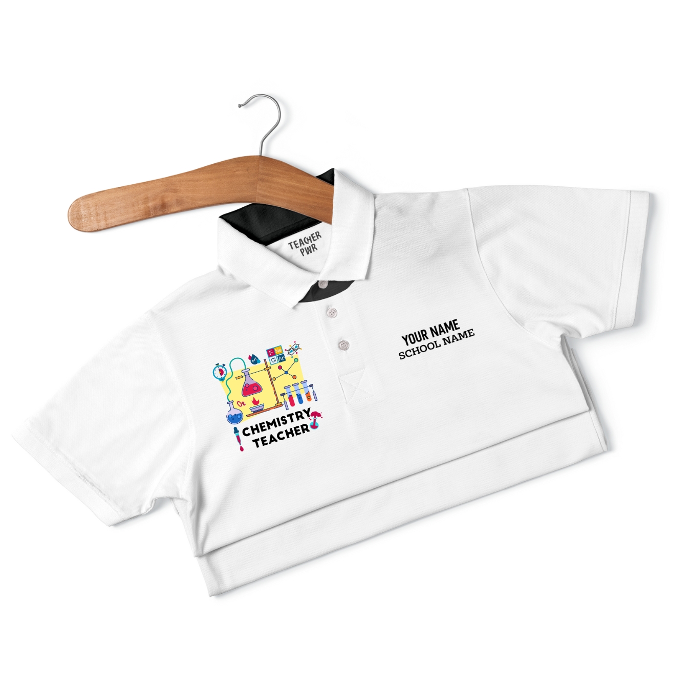Chemistry Teacher - Personalized Unisex Polo T-shirt - Image 2